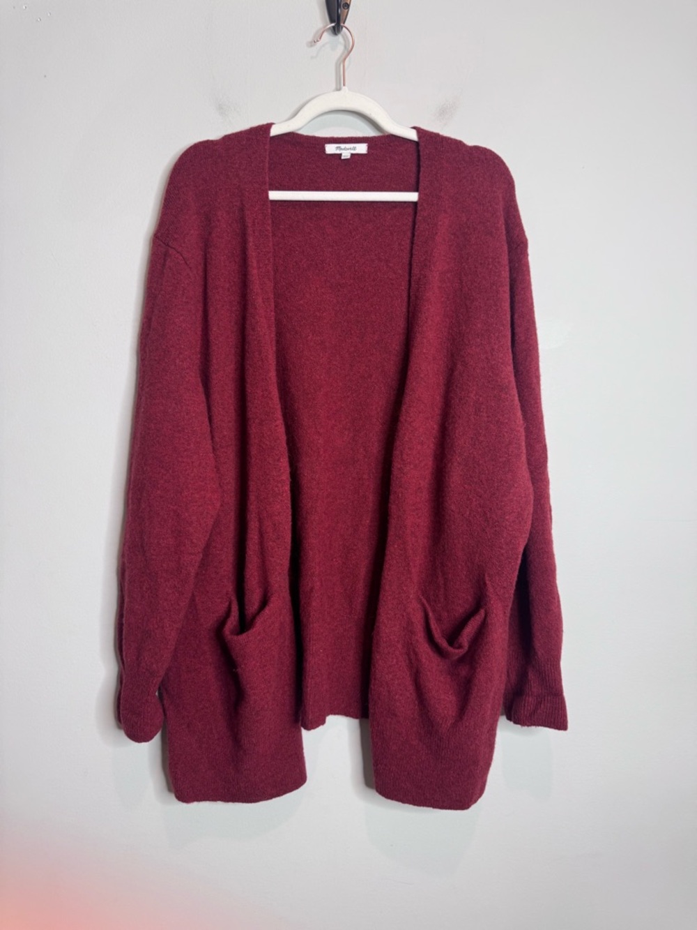 Madewell Merino Wool Alpaca Blend Kent Cardigan XXL Oversized Cozy Knit Sweater